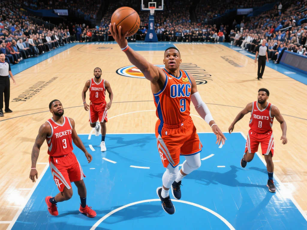 雷霆对阵火箭精彩瞬间 雷霆对阵火箭精彩瞬间